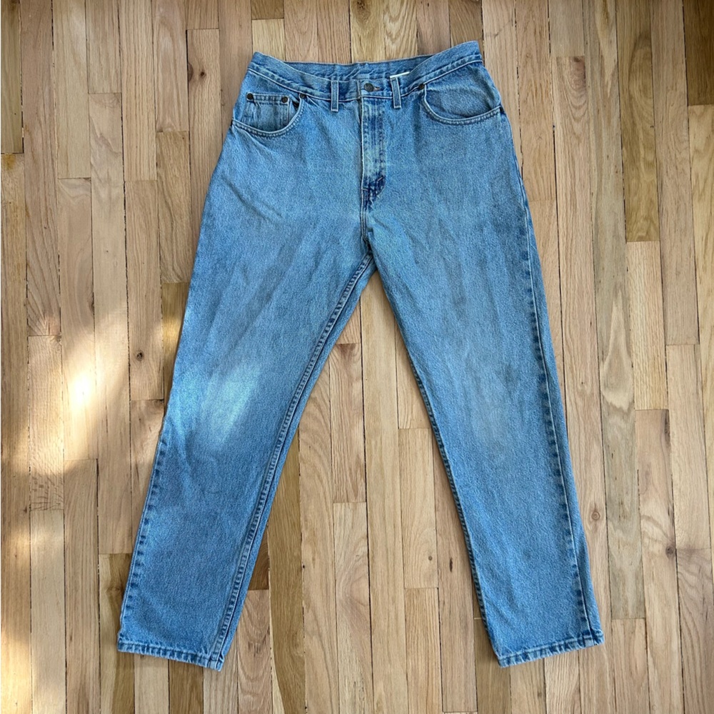 Vintage 90s BackRoad Blues Straight Leg Denim Jeans - Waist 34”